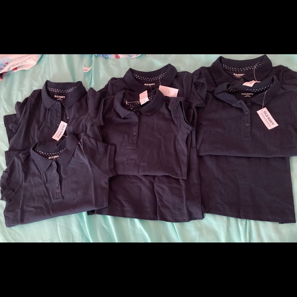 Uniform Pique Polo 6-Pack for Girls - Picture 3 of 3